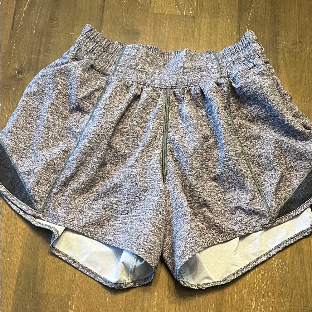 Lululemon Gray Women's Athletic running Shorts 2 tall